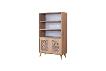 Velin Bokhylle 90 cm - Hvit/Lysfarget tre - Oppbevaring - Hylle - Bokhylle