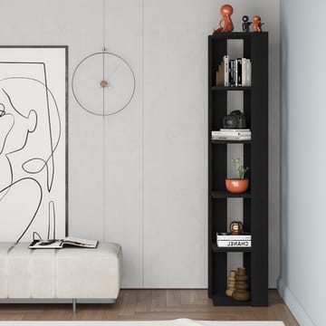 Verina Bokhylle 161 cm - Black Wood - Oppbevaring - Hylle - Hjørnehylle