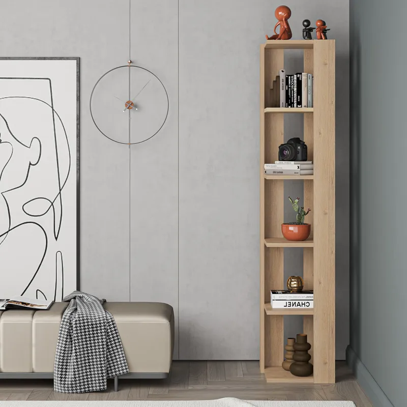 Verina Bokhylle 161 cm - Sapphire Oak - Oppbevaring - Hylle - Hjørnehylle