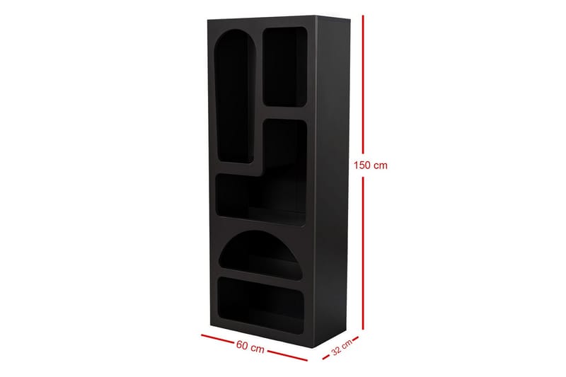 Wenus Bokhylle 60 cm - Svart - Oppbevaring - Hylle - Bokhylle