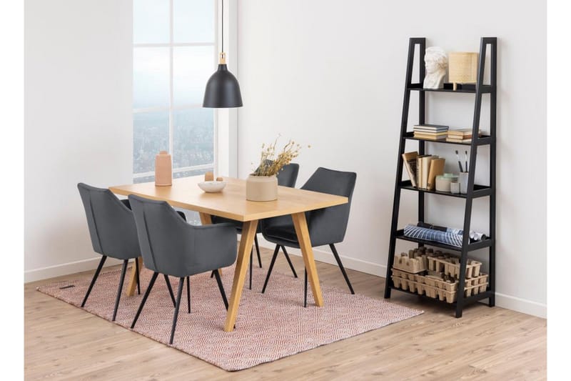 Wilele Bokhylle 63 cm i Malt Tre - Svart - Oppbevaring - Hylle - Bokhylle
