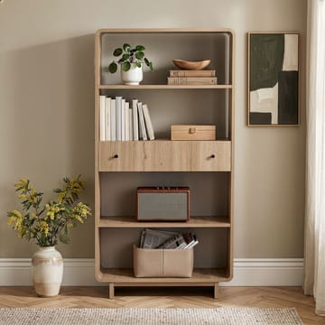 Zavio Bokhylle 78x153x34 cm - Eik - Oppbevaring - Hylle - Bokhylle