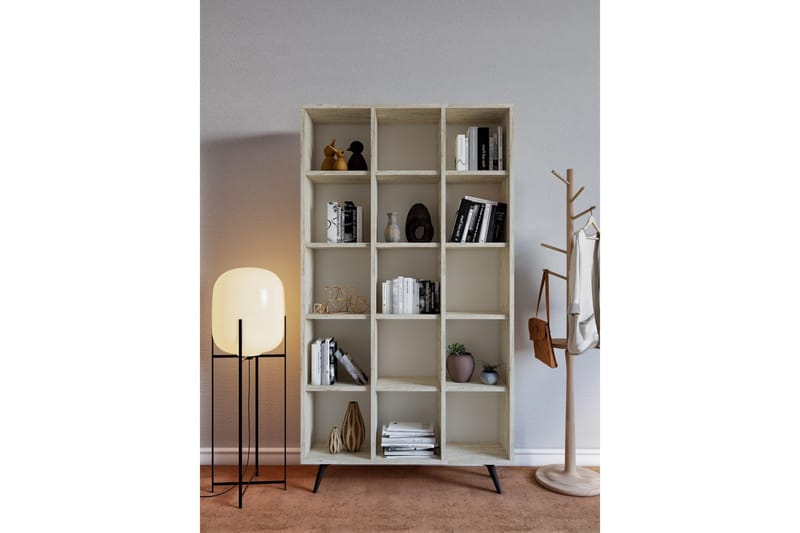 Zipa Bokhylle 100 cm - Beige - Oppbevaring - Hylle - Bokhylle