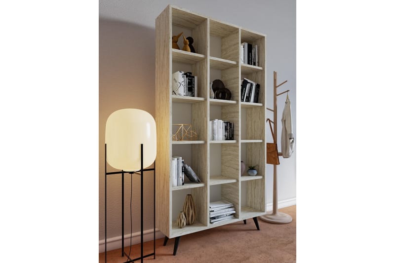 Zipa Bokhylle 100 cm - Beige - Oppbevaring - Hylle - Bokhylle