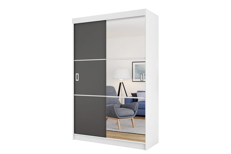 Isolaz Garderobeskap Med Speil 138x205 cm - Oppbevaring - Garderober & garderobesystem