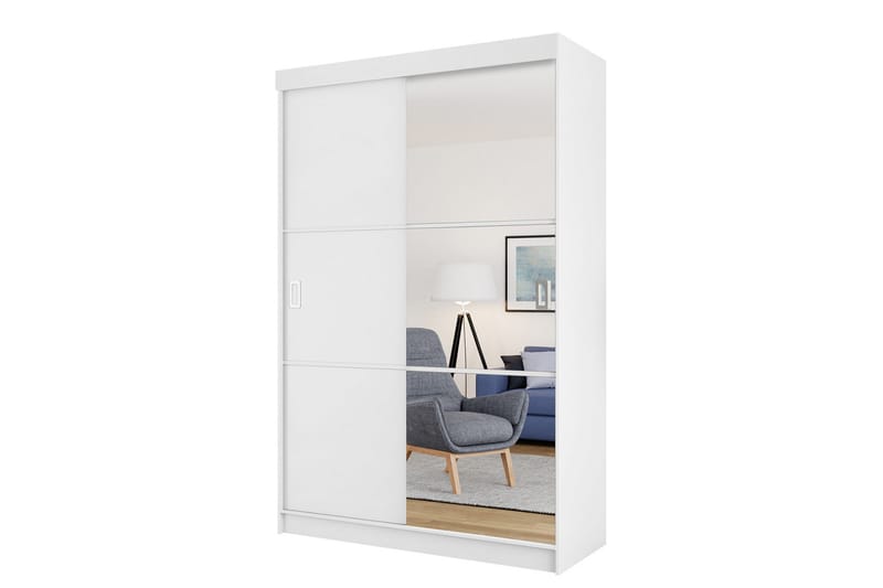 Isolaz Garderobeskap Med Speil 138x205 cm - Oppbevaring - Garderober & garderobesystem