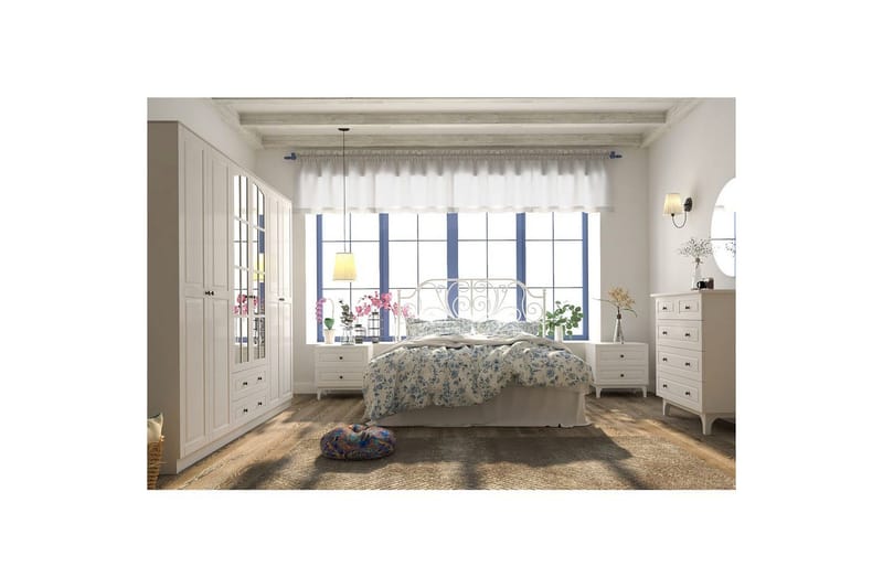 Jovric Garderobe 210x184 cm - Matt Hvit - Oppbevaring - Garderober & garderobesystem
