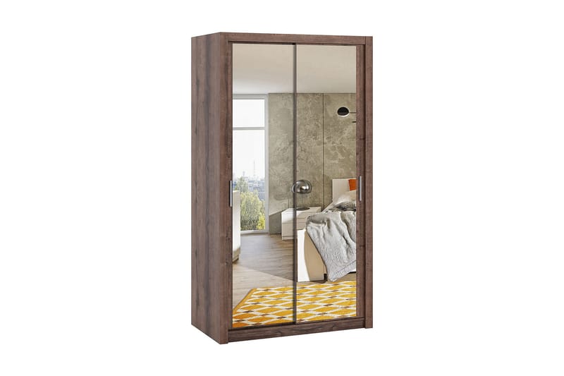 Julissa Garderobe 120 cm med Speil, Natur