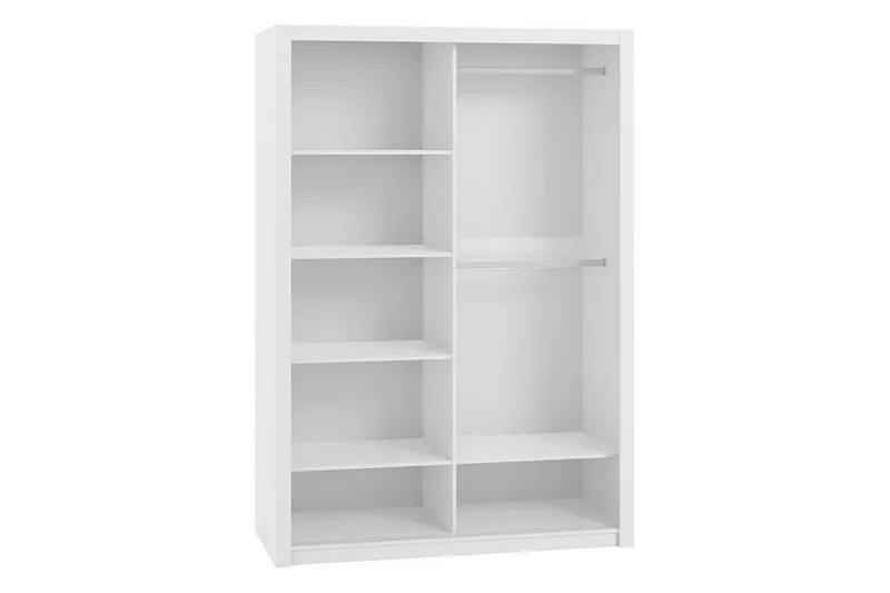 Julissa Garderobe 150 cm med Speil - Hvit - Oppbevaring - Garderober & garderobesystem
