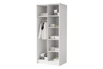 Julissa Garderobe med Speil 100 cm - Kashmir/Svart - Oppbevaring - Garderober & garderobesystem