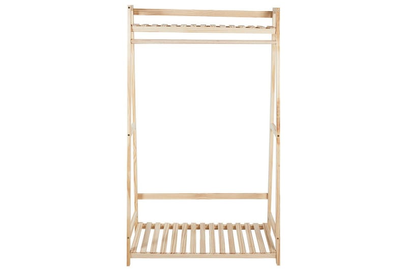 Klädhängare Beliani Baker Light colored wood - Oppbevaring - Kles oppbevaring - Kleshengere & knaggrekker - Klestativ