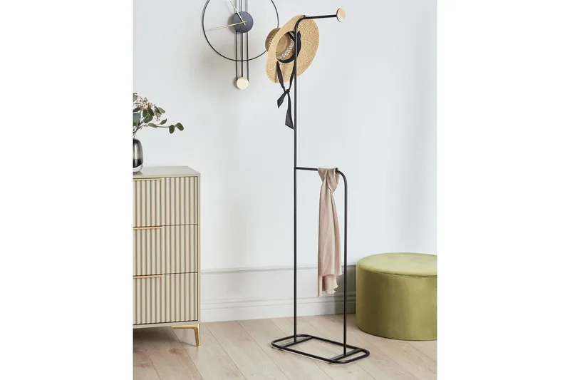 Klädhängare Beliani Eureka Black - Oppbevaring - Kles oppbevaring - Kleshengere & knaggrekker - Klestativ