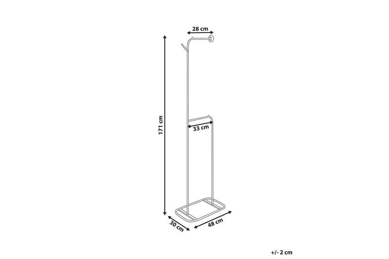 Klädhängare Beliani Eureka Black - Oppbevaring - Kles oppbevaring - Kleshengere & knaggrekker - Klestativ