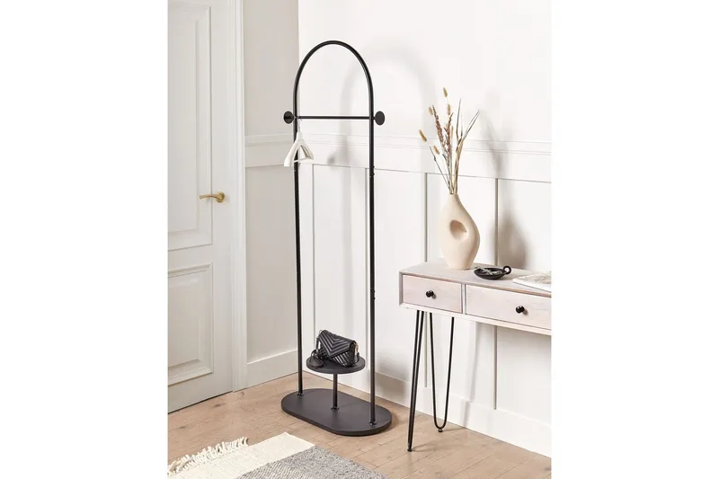 Klädhängare Beliani Hardin Black - Oppbevaring - Kles oppbevaring - Kleshengere & knaggrekker - Klestativ