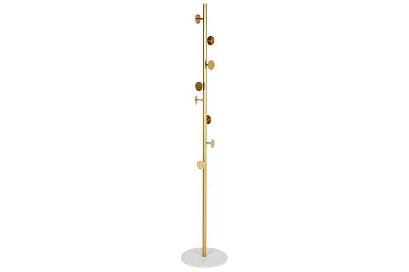 Klädhängare Beliani Notus Guld/vit GOLD||White