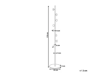 Klädhängare Beliani Notus Guld/vit GOLD||White - Oppbevaring - Kles oppbevaring - Kleshengere & knaggrekker - Klestativ