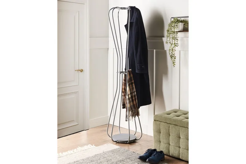 Klädhängare Beliani Ordway Silver Silver - Oppbevaring - Kles oppbevaring - Kleshengere & knaggrekker - Klestativ