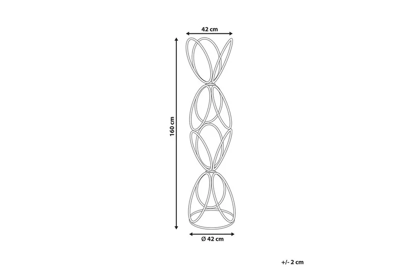 Klädhängare Beliani Walters Guld Black - Oppbevaring - Kles oppbevaring - Kleshengere & knaggrekker - Klestativ