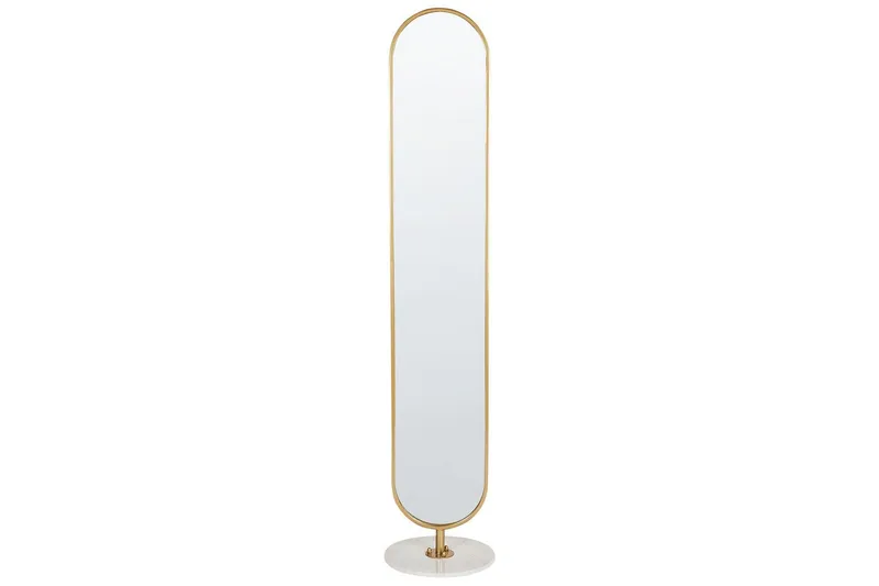 Klädhängare med spegel Beliani Moody NO_BRAND GOLD||White