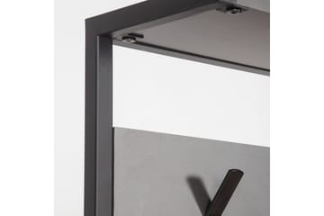 Klesskap Lindome 78 cm - Grå/Svart - Oppbevaring - Kles oppbevaring - Kleshengere & knaggrekker - Klestativ