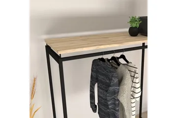 Andifli Garderobe 150x170 cm - Svart - Oppbevaring - Kles oppbevaring - Kleshengere & knaggrekker - Klestativ