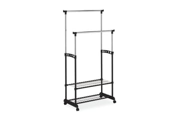 Novarina Klesstativ 83x43 cm - Svart/Sølv - Oppbevaring - Kles oppbevaring - Kleshengere & knaggrekker - Klestativ