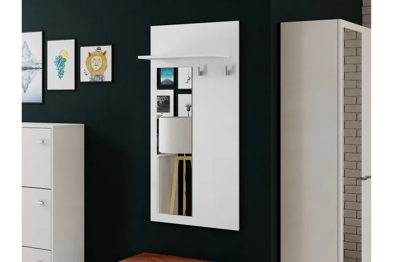 Cheshunt Kleshenger - Hvit/Eik - Oppbevaring - Kles oppbevaring - Kleshengere & knaggrekker - Knagger