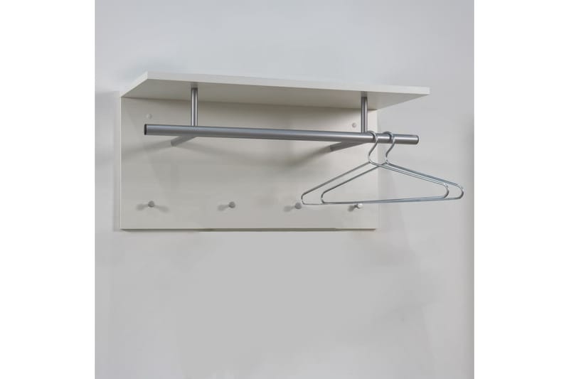 FMD Veggmontert knaggrekke 72x29,3x34,5 cm hvit - - Knagger FMD Veggmontert knaggrekke 72x29,3x34,5 cm hvit - - Knagger