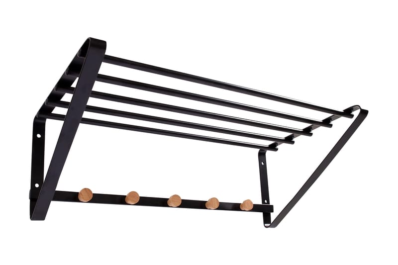 Forest Klesstativ / hylle, Svart