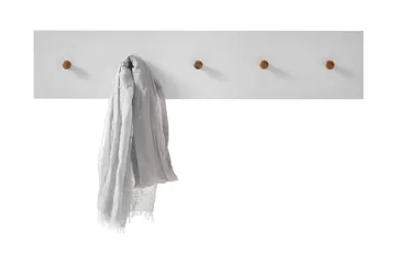 Siraaj Foajé Knaggrekke 97 cm - Hvit / Eik - Oppbevaring - Kles oppbevaring - Kleshengere & knaggrekker - Knagger