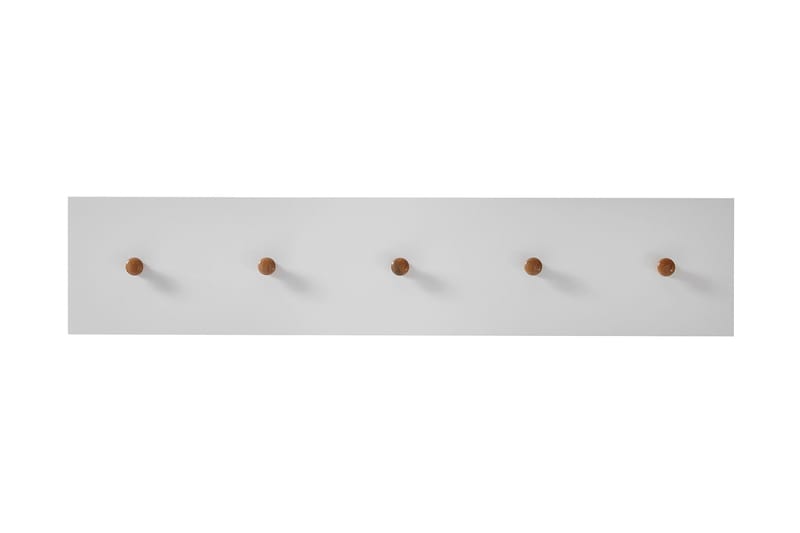 Siraaj Foajé Knaggrekke 97 cm, Hvit / Eik