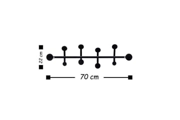 Veggdekorasjon Knagger - Oppbevaring - Kles oppbevaring - Kleshengere & knaggrekker - Knagger
