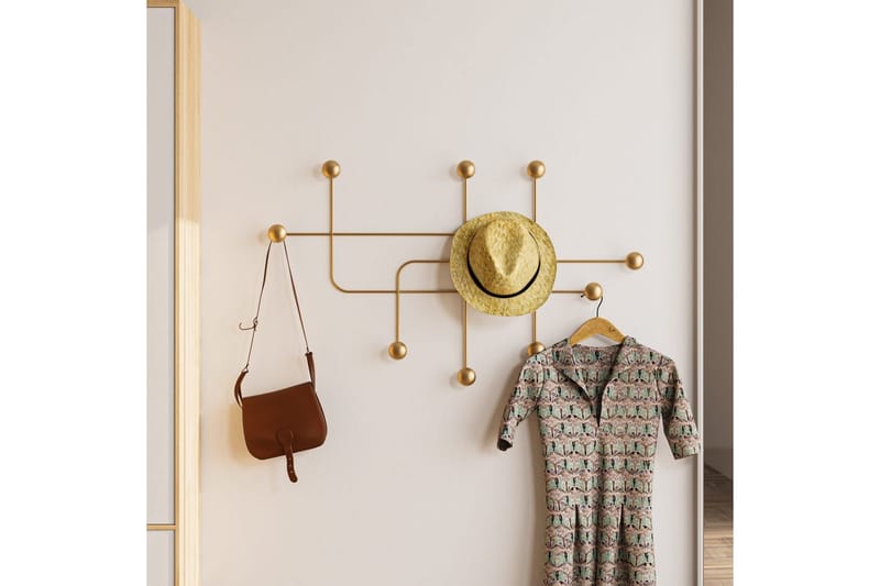 Metall Vegghook Australia Gull - Gull - Oppbevaring - Kles oppbevaring - Kleshengere & knaggrekker - Knagger