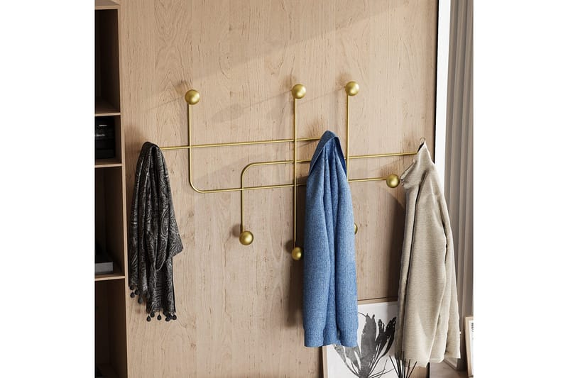 Metall Vegghook Australia Gull - Gull - Oppbevaring - Kles oppbevaring - Kleshengere & knaggrekker - Knagger