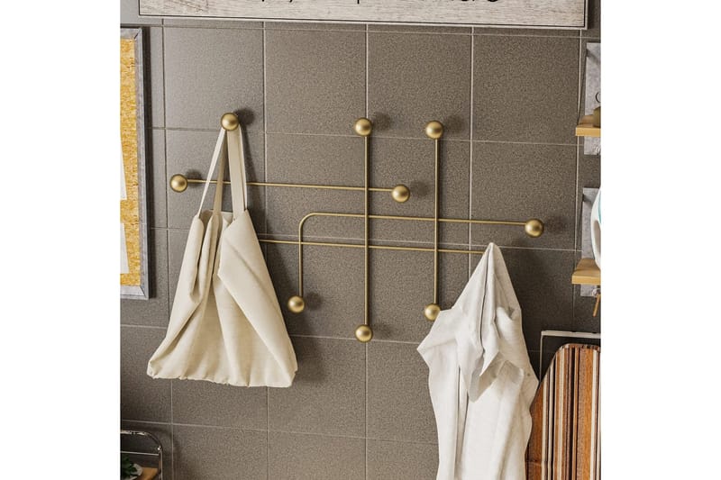 Metall Vegghook Australia Gull - Gull - Oppbevaring - Kles oppbevaring - Kleshengere & knaggrekker - Knagger