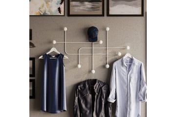 Metall Vegghook Australia Hvit - Hvit - Oppbevaring - Kles oppbevaring - Kleshengere & knaggrekker - Knagger
