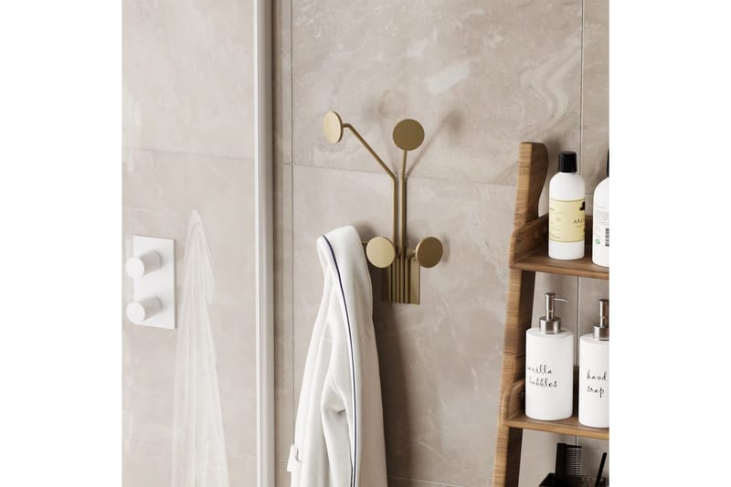 Metall Vegghook Clarra Gull - Gull - Oppbevaring - Kles oppbevaring - Kleshengere & knaggrekker - Knagger