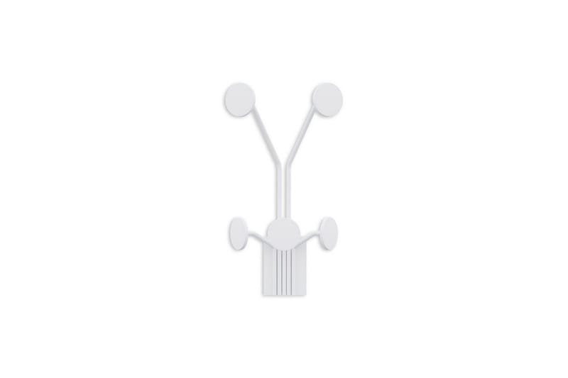 Metall Vegghook Clarra Hvit, Hvit