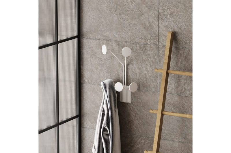 Metall Vegghook Clarra Hvit - Hvit - Oppbevaring - Kles oppbevaring - Kleshengere & knaggrekker - Knagger