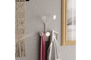 Metall Vegghook Clarra Hvit - Hvit - Oppbevaring - Kles oppbevaring - Kleshengere & knaggrekker - Knagger
