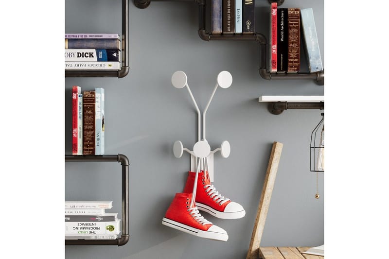 Metall Vegghook Clarra Hvit - Hvit - Oppbevaring - Kles oppbevaring - Kleshengere & knaggrekker - Knagger