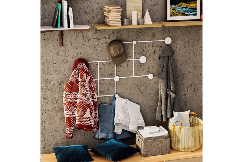 Metall Vegghook Colna Hvit - Hvit - Oppbevaring - Kles oppbevaring - Kleshengere & knaggrekker - Knagger