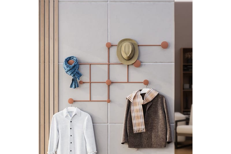 Metall Vegghook Colna Kobber - Kobber - Oppbevaring - Kles oppbevaring - Kleshengere & knaggrekker - Knagger