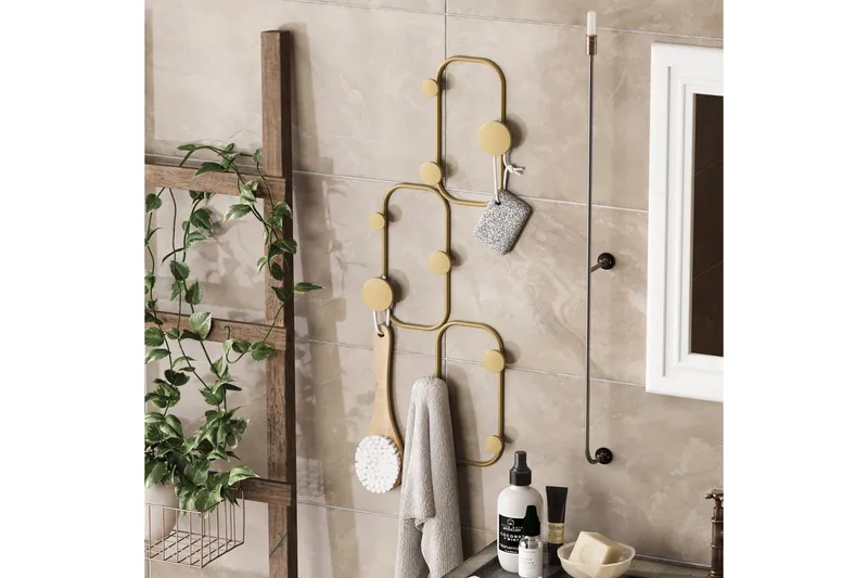 Metall Vegghook Dravos Gull - Gull - Oppbevaring - Kles oppbevaring - Kleshengere & knaggrekker - Knagger