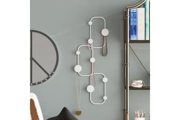 Metall Vegghook Dravos Hvit - Hvit - Oppbevaring - Kles oppbevaring - Kleshengere & knaggrekker - Knagger