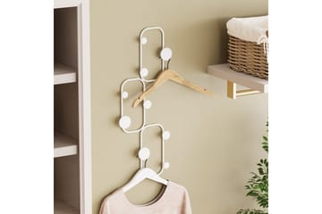 Metall Vegghook Dravos Hvit - Hvit - Oppbevaring - Kles oppbevaring - Kleshengere & knaggrekker - Knagger