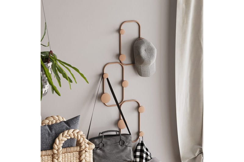 Metall Vegghook Dravos Kobber - Kobber - Oppbevaring - Kles oppbevaring - Kleshengere & knaggrekker - Knagger