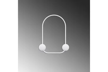 Metall Vegghook Frosk Hvit - Hvit - Oppbevaring - Kles oppbevaring - Kleshengere & knaggrekker - Knagger