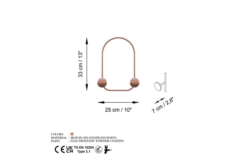 Metall Vegghook Frosk Kobber - Kobber - Oppbevaring - Kles oppbevaring - Kleshengere & knaggrekker - Knagger