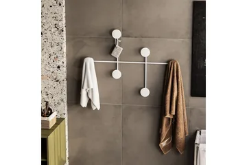 Metall Vegghook Inermis Hvit - Hvit - Oppbevaring - Kles oppbevaring - Kleshengere & knaggrekker - Knagger